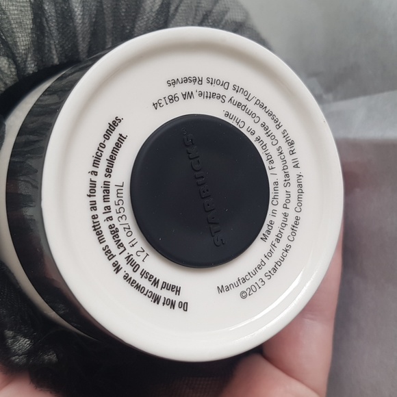 Starbucks × Alice and Olivia 2013 Tutu Ceramic Coffee Tumbler in Box 12 oz/355ml - Picture 6 of 16